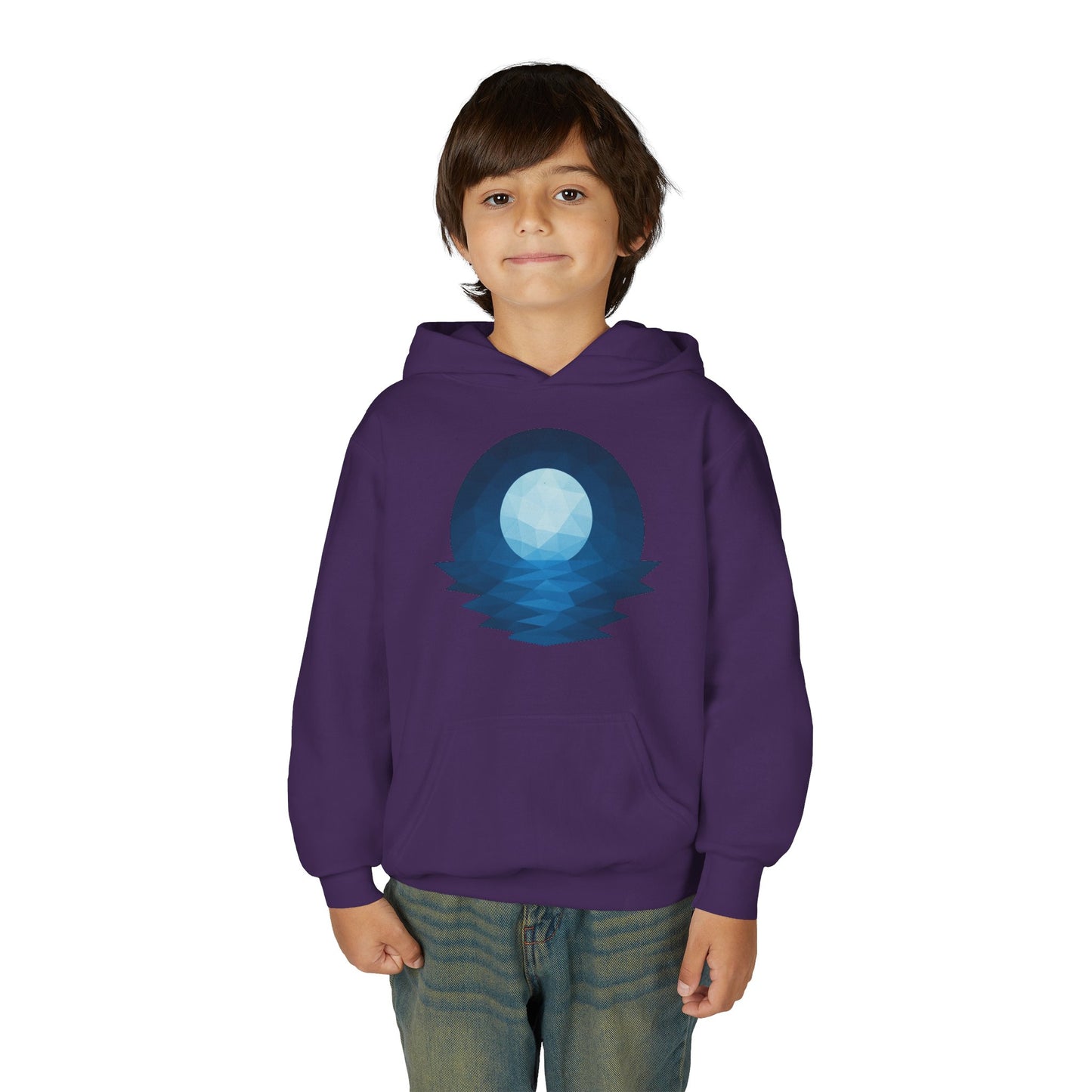 Kids Blue Moon Geometric Hoodie
