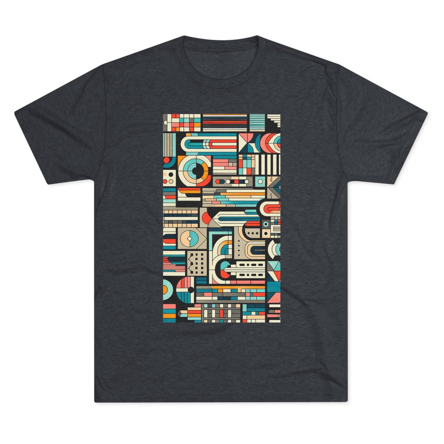 Adult Geometric Cityscape T-Shirt