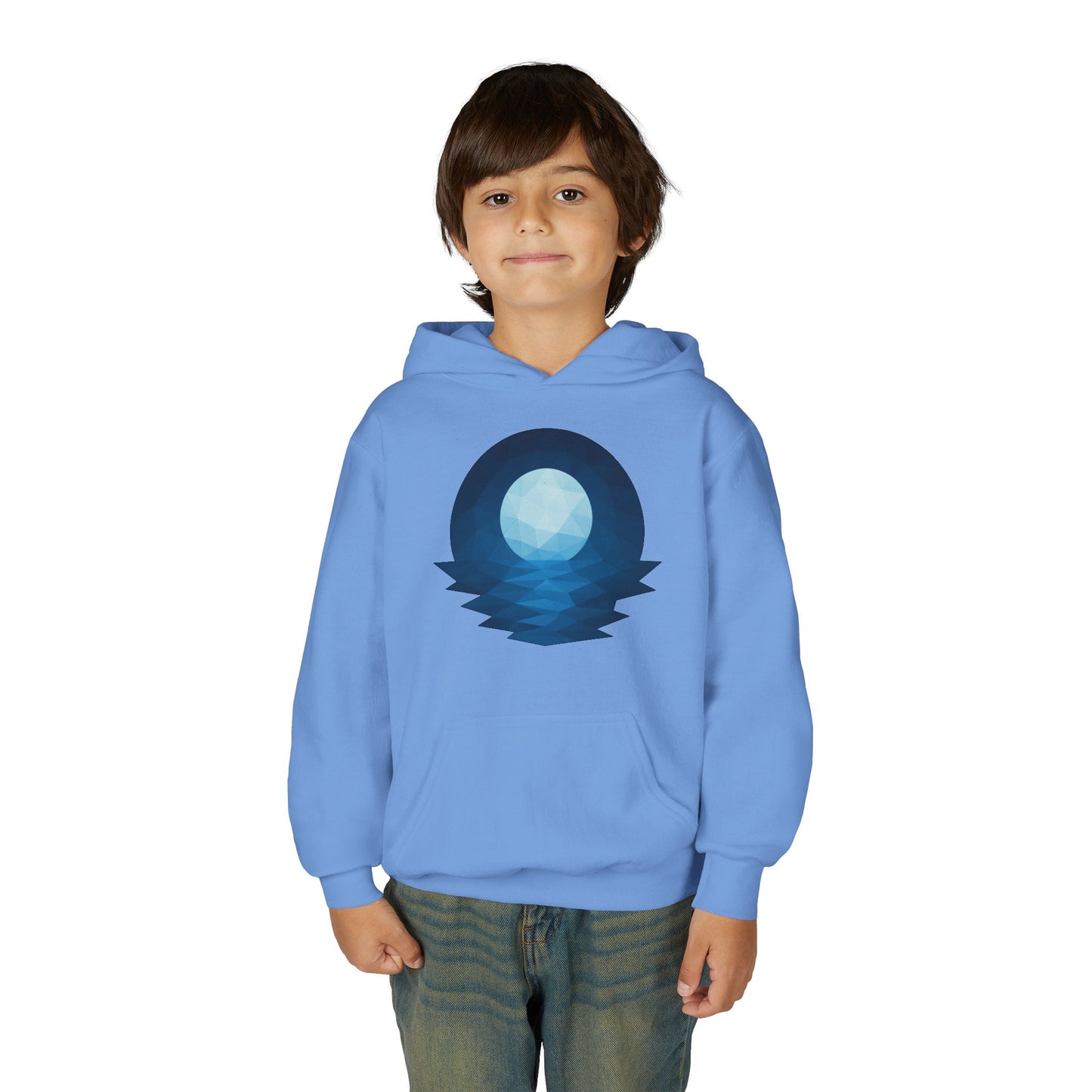 Kids Blue Moon Geometric Hoodie