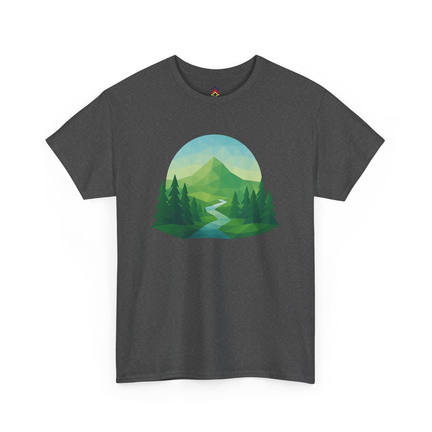 Adult Mountain Path Geometric T-shirt
