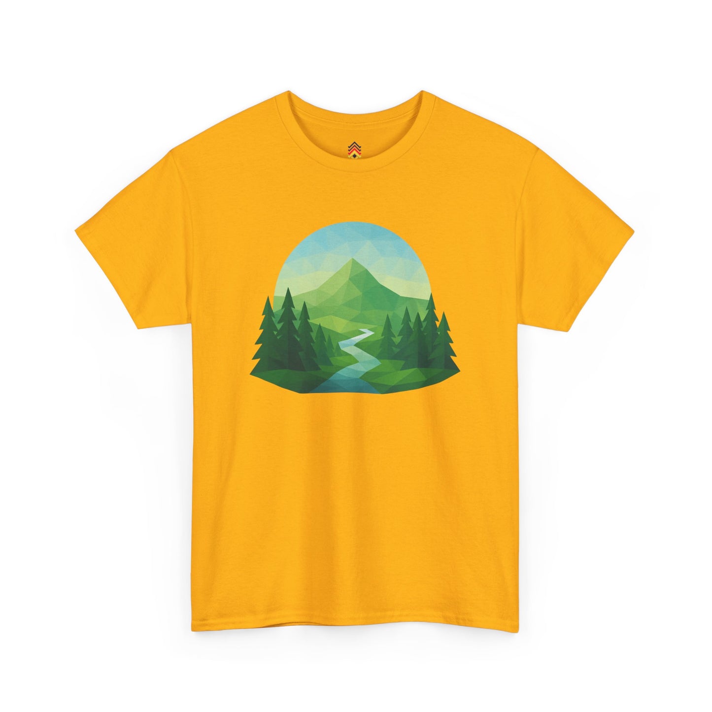 Adult Mountain Path Geometric T-shirt