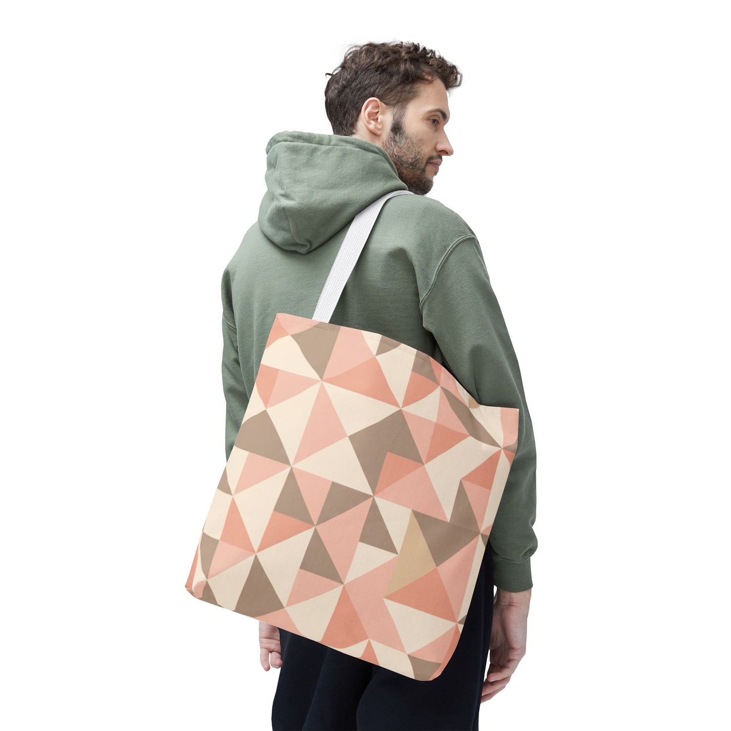 Blush Mosaic Shoulder Tote