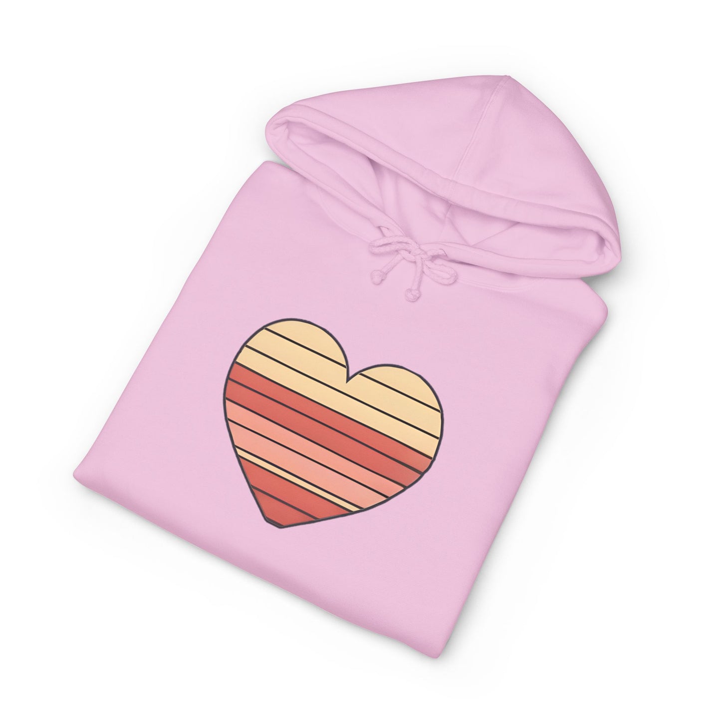 Adult Valentine's Day Retro Heart Hoodie
