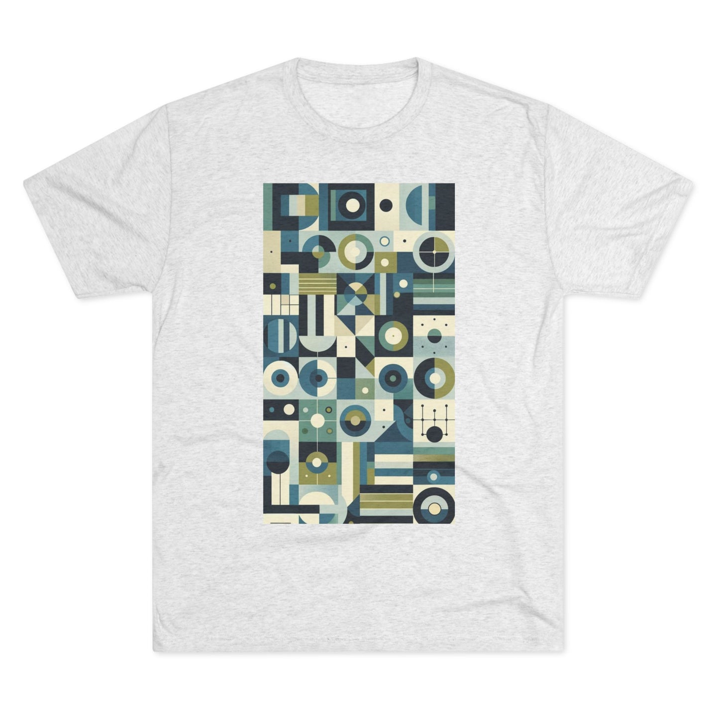 Adult Geometric Blue Print T-Shirt