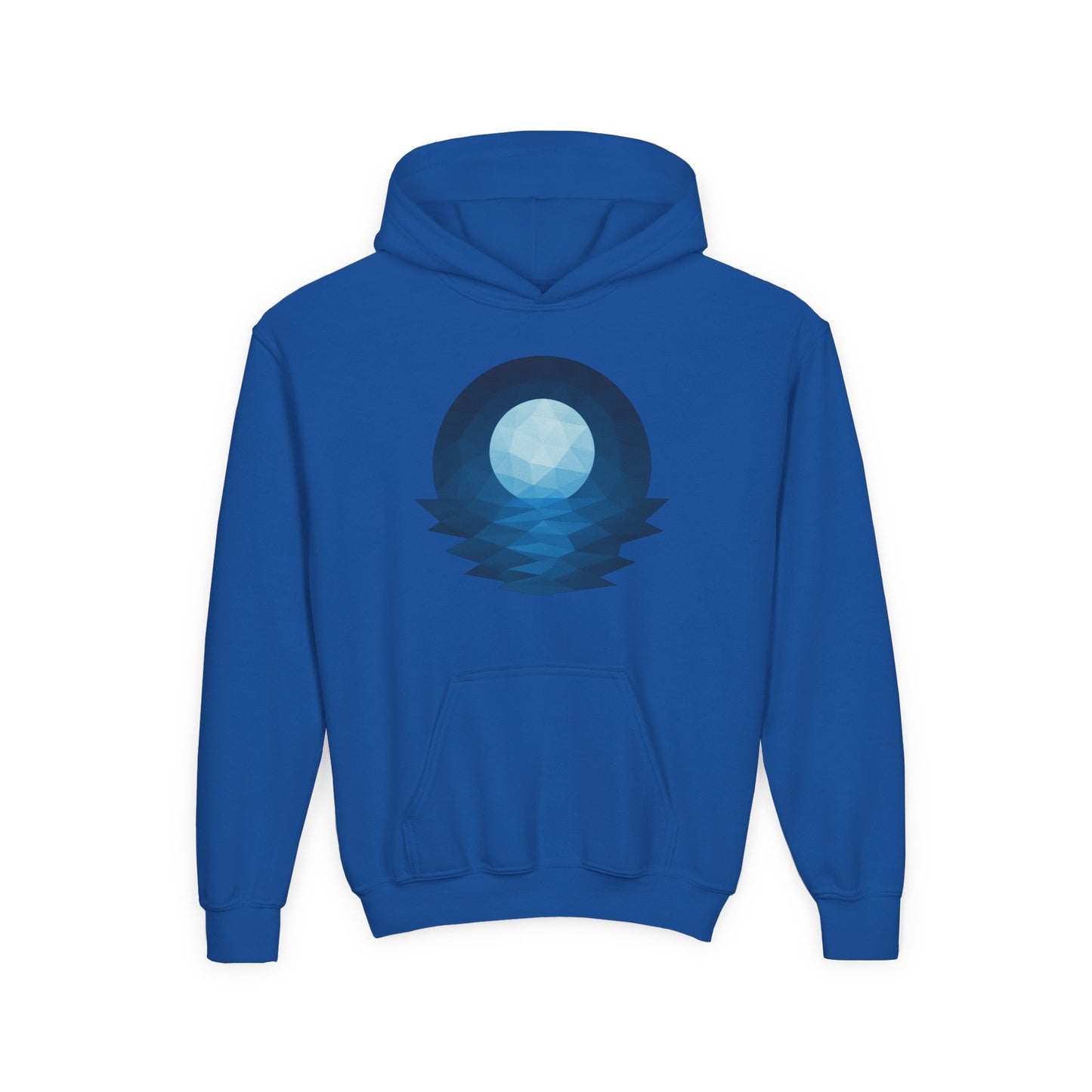 Kids Blue Moon Geometric Hoodie