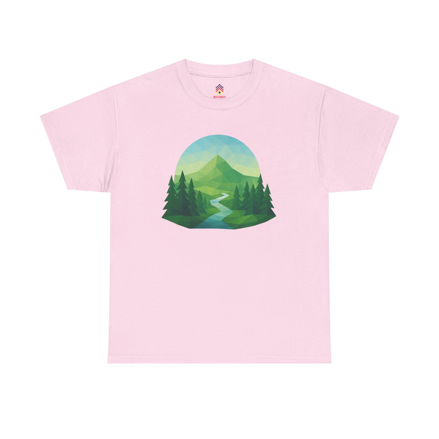 Adult Mountain Path Geometric T-shirt