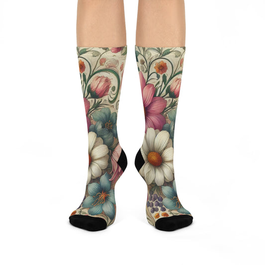 Floral Vintage Crew Socks