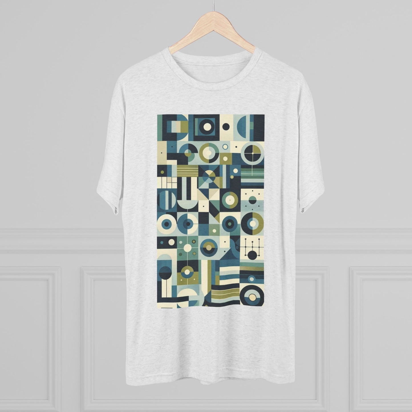 Adult Geometric Blue Print T-Shirt