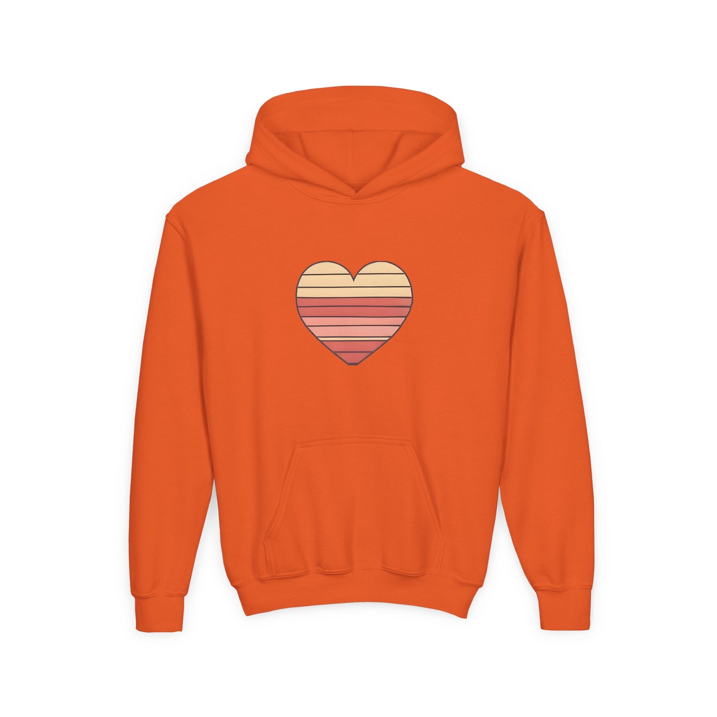 Kids' Valentine's Day Retro Heart Hoodie