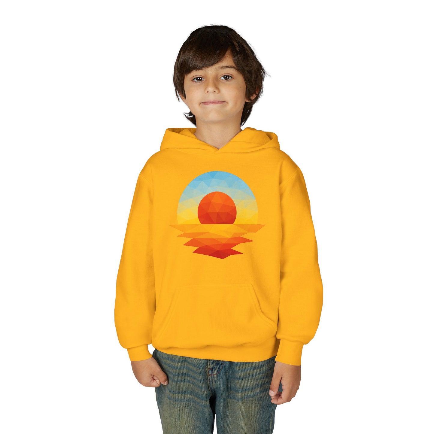 Kids Golden Hour Geometric Hoodie