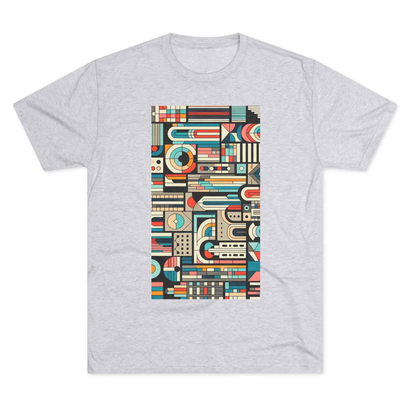 Adult Geometric Cityscape T-Shirt