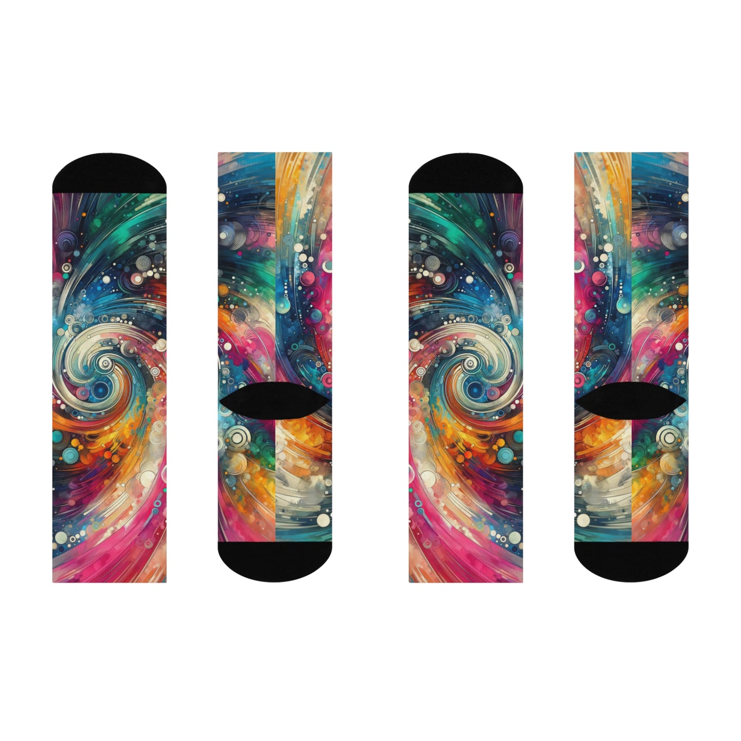 Spiral Galaxy Crew Socks
