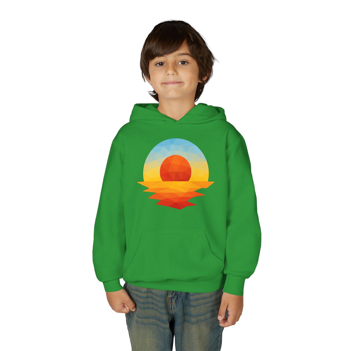 Kids Golden Hour Geometric Hoodie