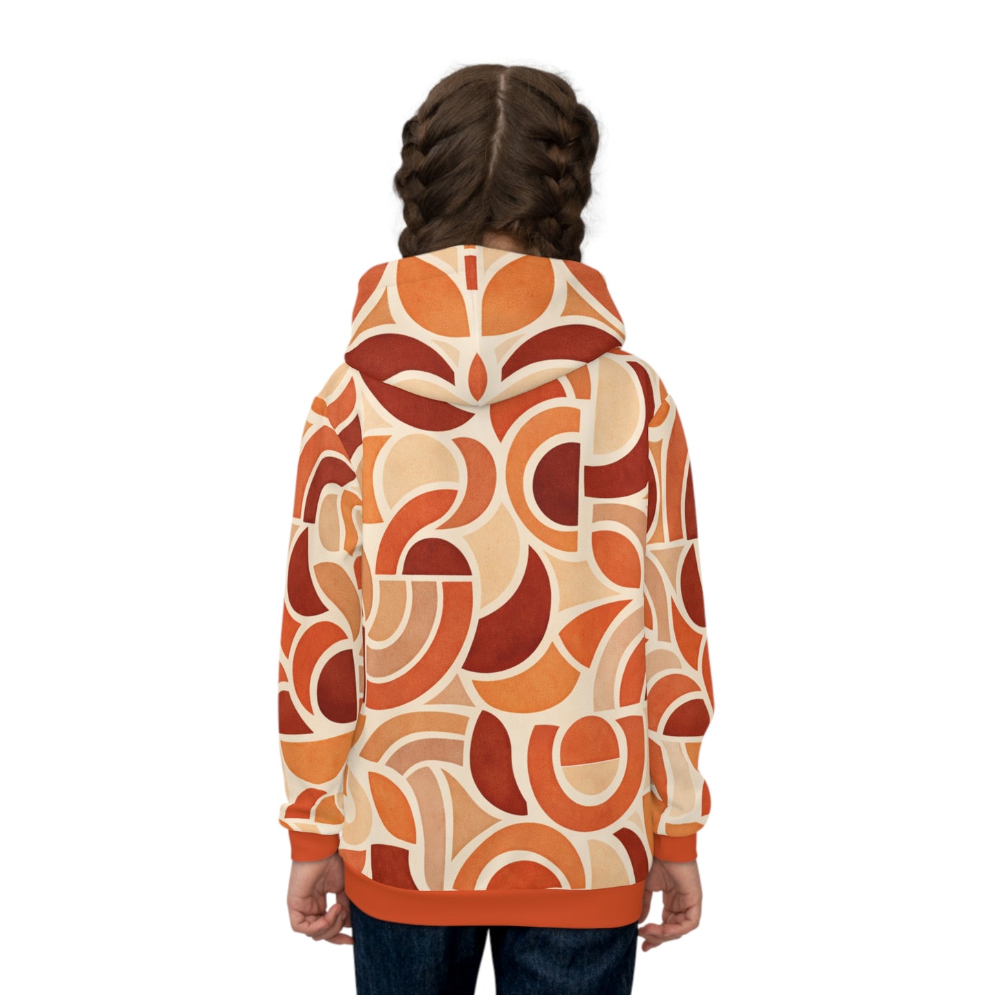 Kids Blush Sunset Circuit Hoodie.