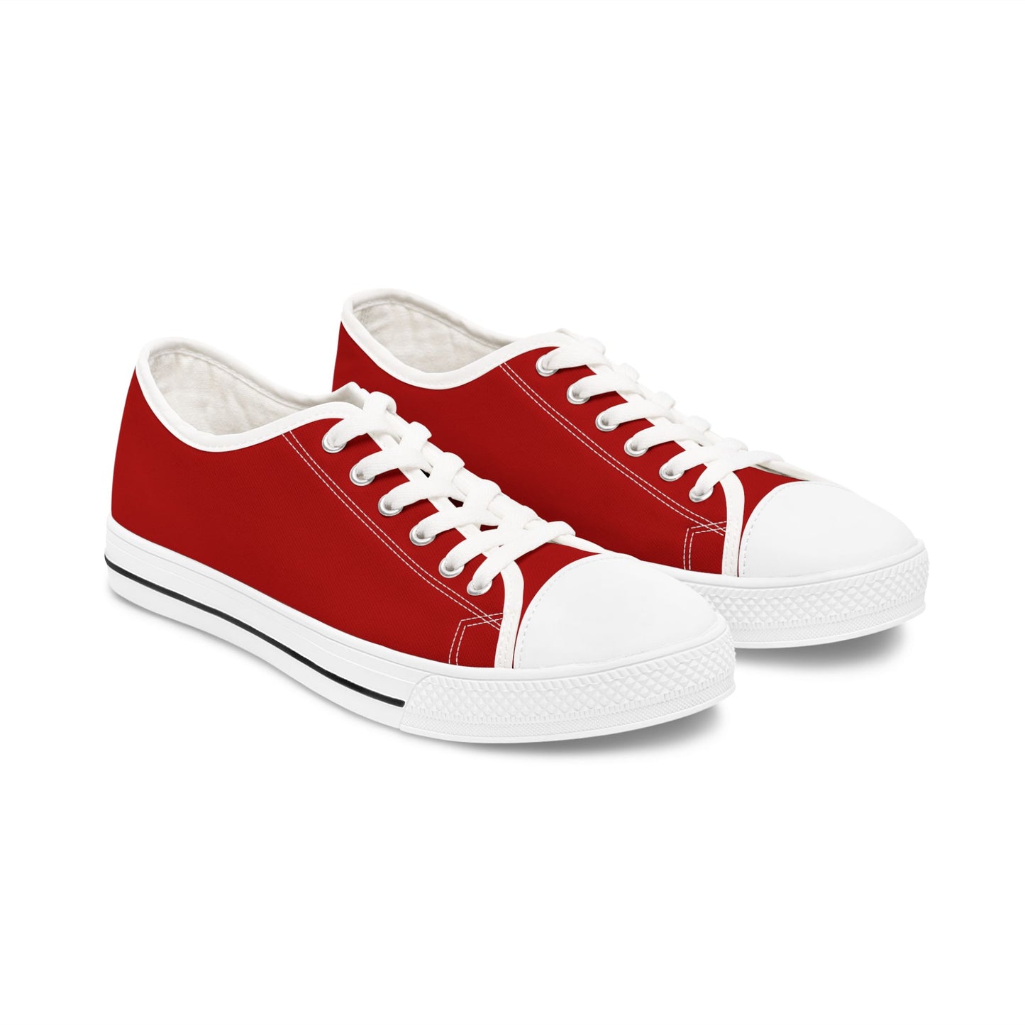 Women's Signal Red Low-Top Sneakers