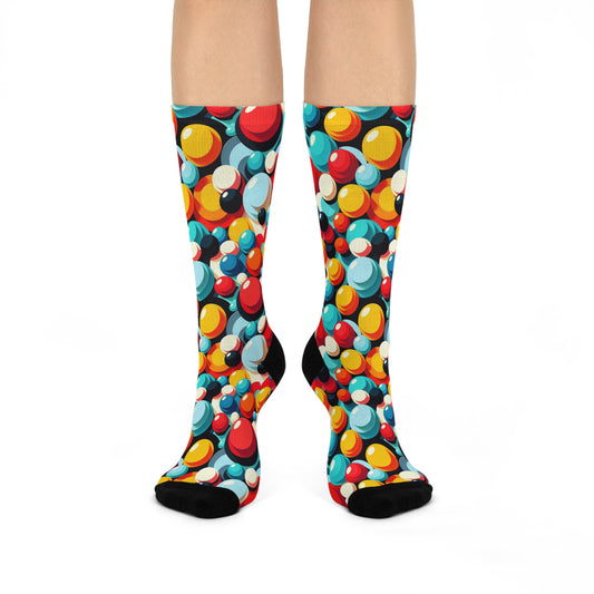 Color Bubble Pop Crew Socks