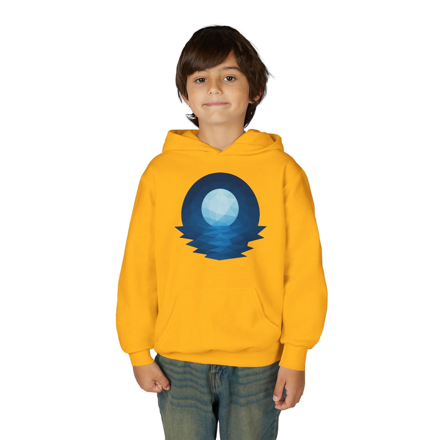 Kids Blue Moon Geometric Hoodie