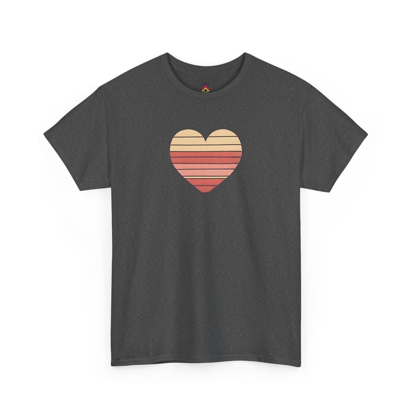 Adult Valentine's Day Retro Heart T-Shirt
