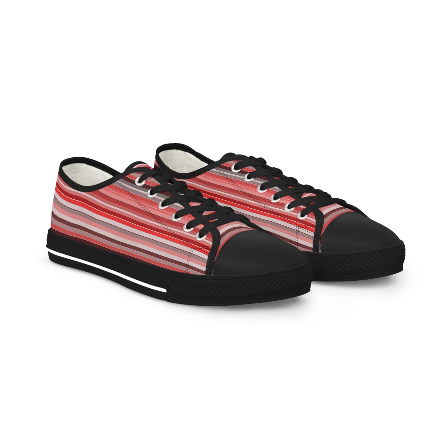 Men's Berry Stripe Low Top Sneakers