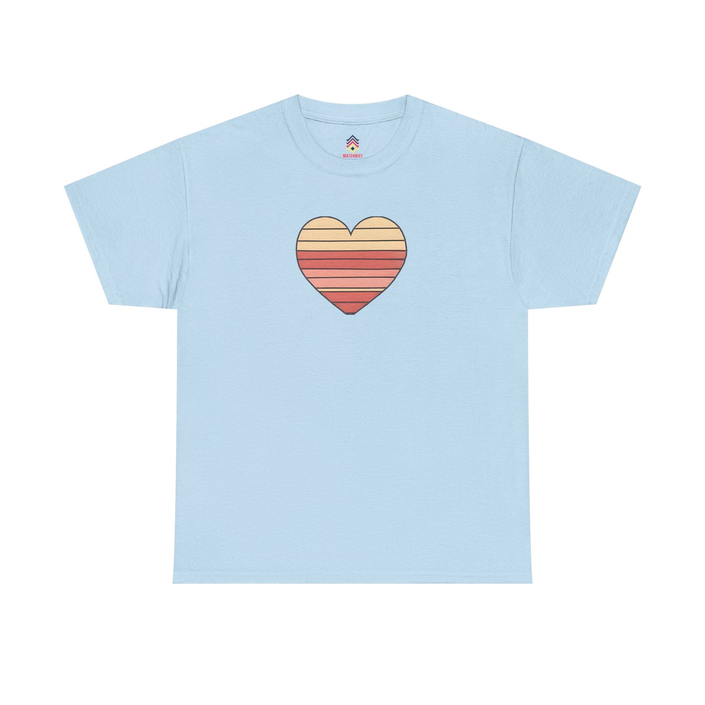 Adult Valentine's Day Retro Heart T-Shirt