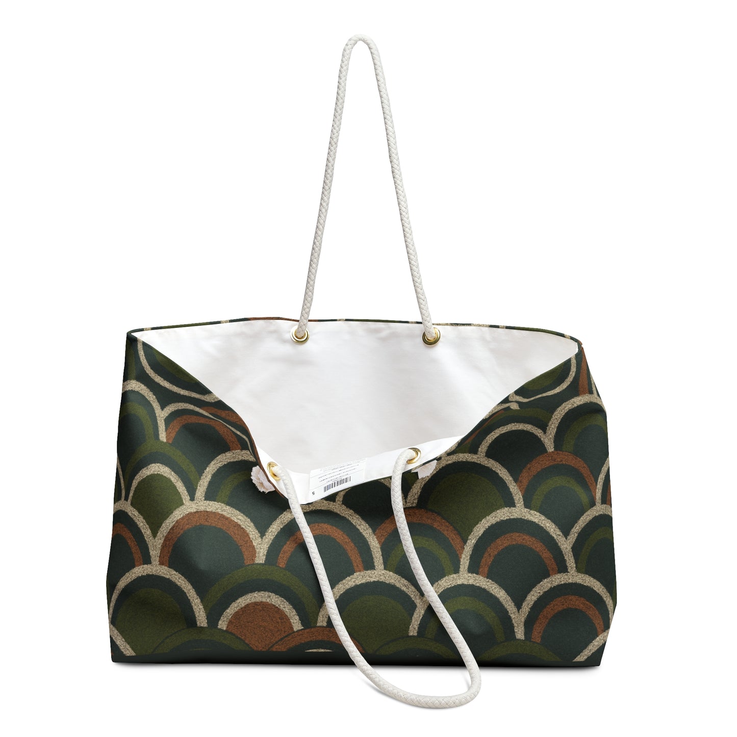 Boho Deco Olive Scallop Tote