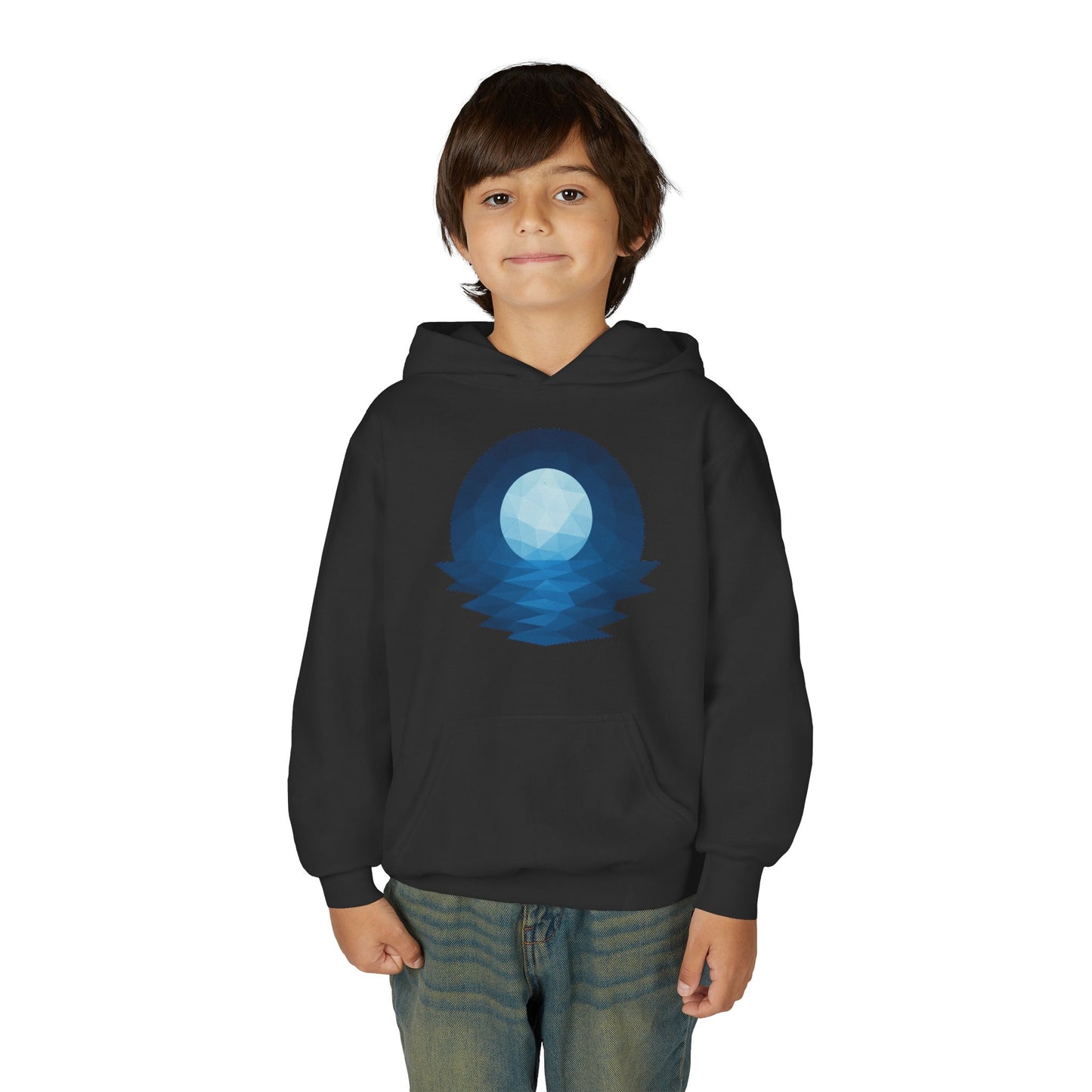 Kids Blue Moon Geometric Hoodie