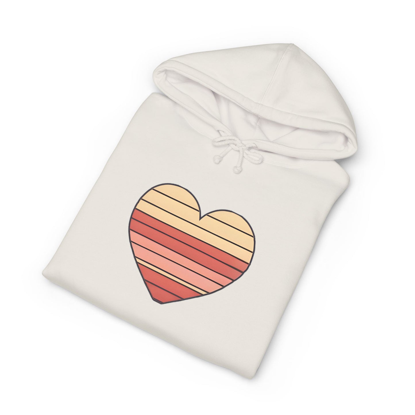 Adult Valentine's Day Retro Heart Hoodie