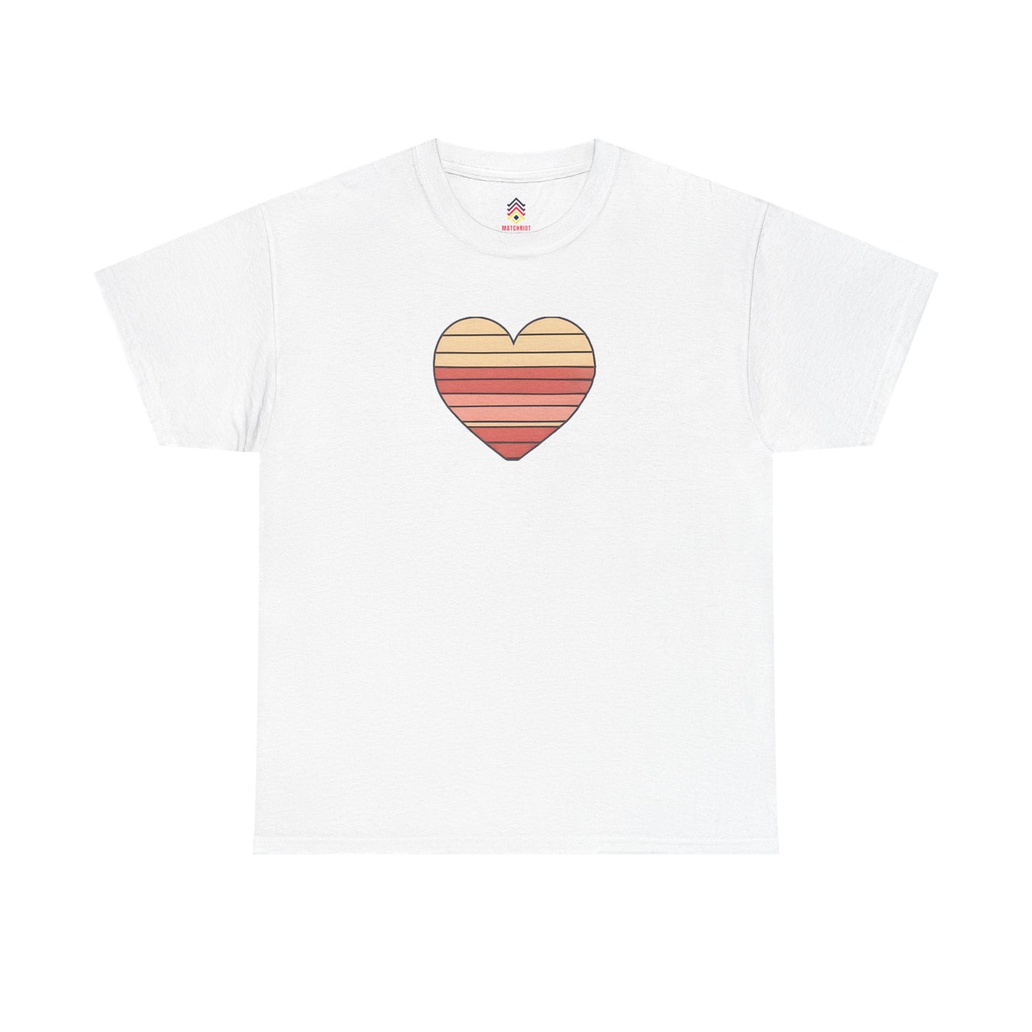 Adult Valentine's Day Retro Heart T-Shirt