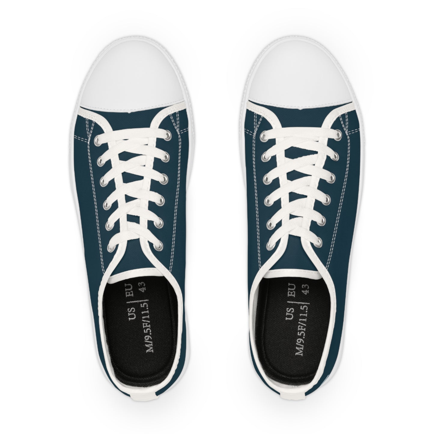 Men's Midnight Teal Low Top Sneakers