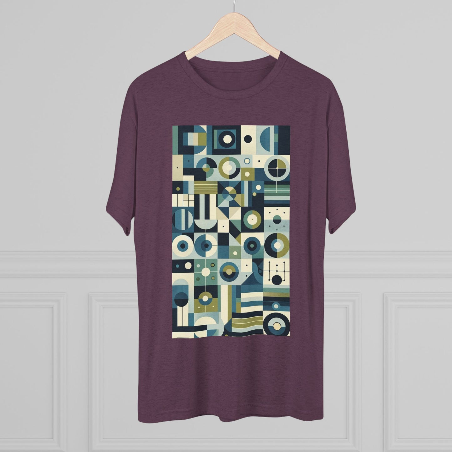 Adult Geometric Blue Print T-Shirt