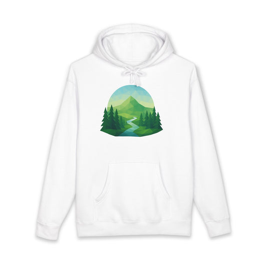 Adult Mountain Path Geometric Hoodie