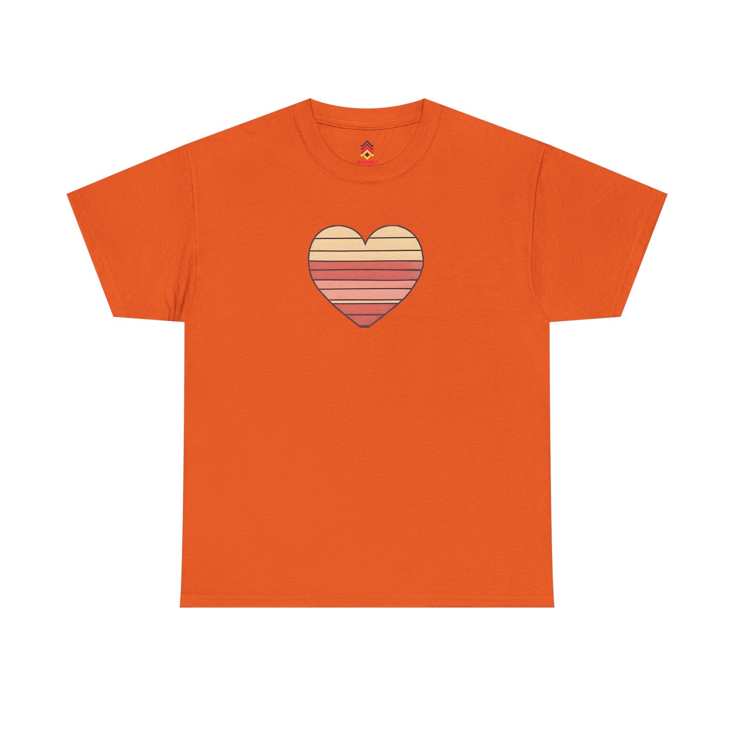 Adult Valentine's Day Retro Heart T-Shirt