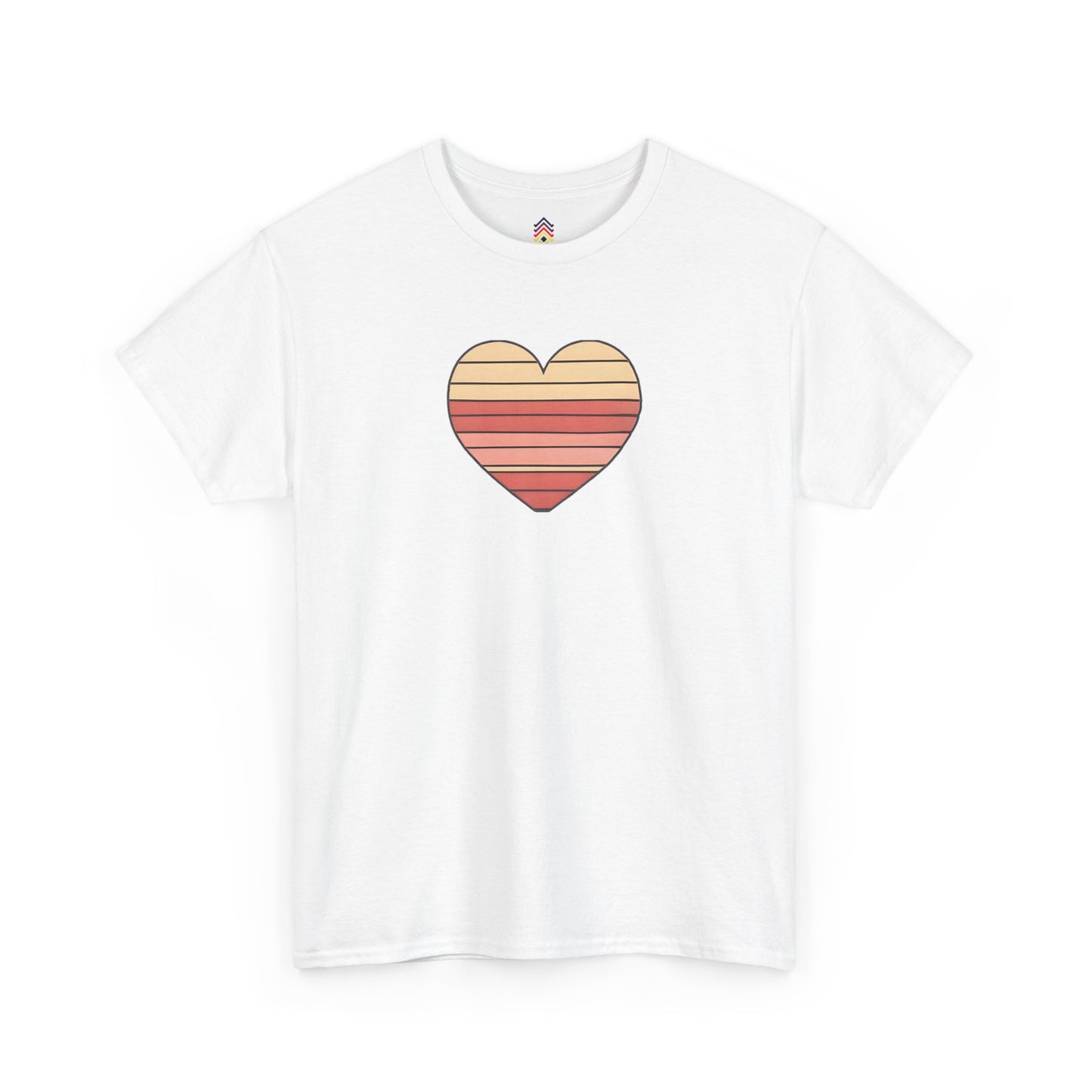 Adult Valentine's Day Retro Heart T-Shirt