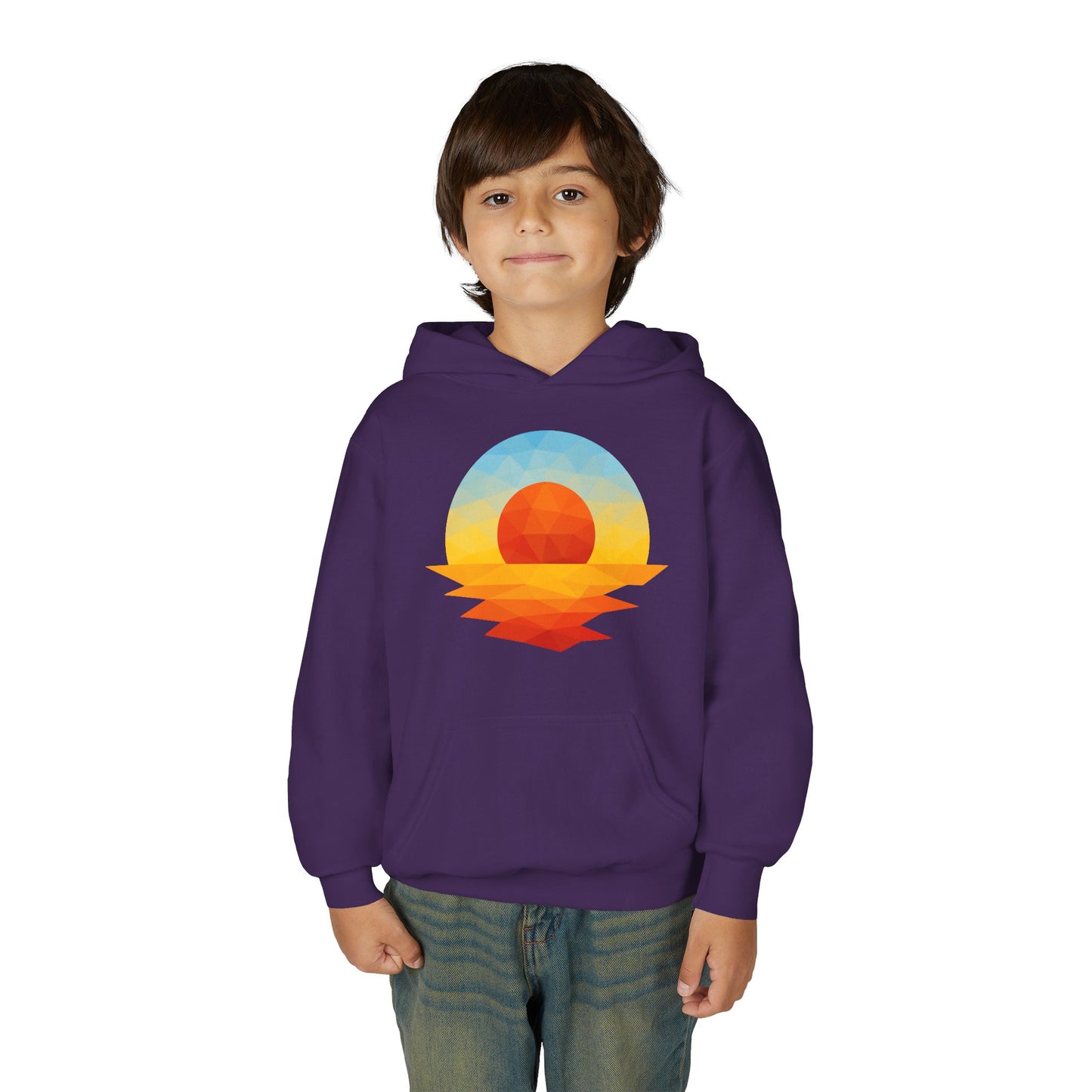 Kids Golden Hour Geometric Hoodie