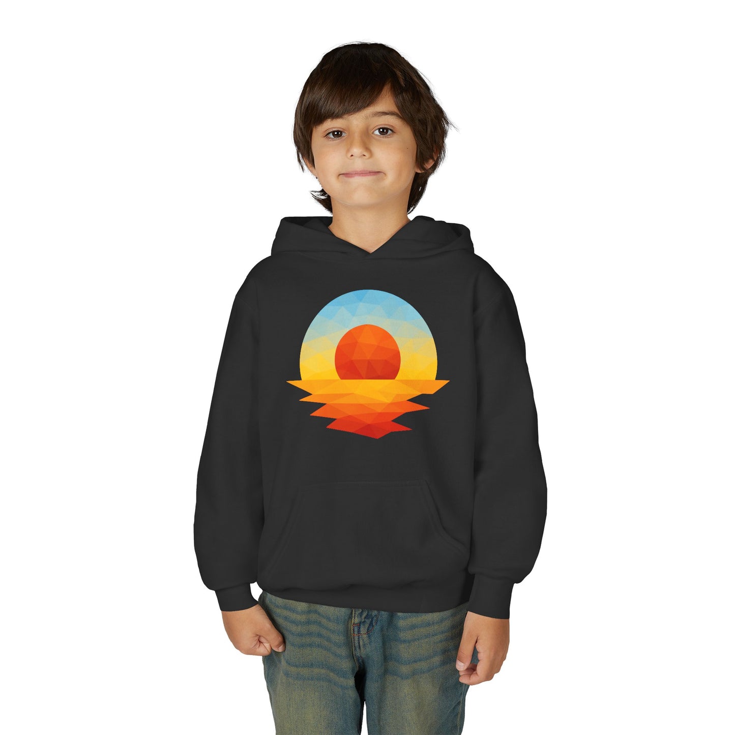Kids Golden Hour Geometric Hoodie