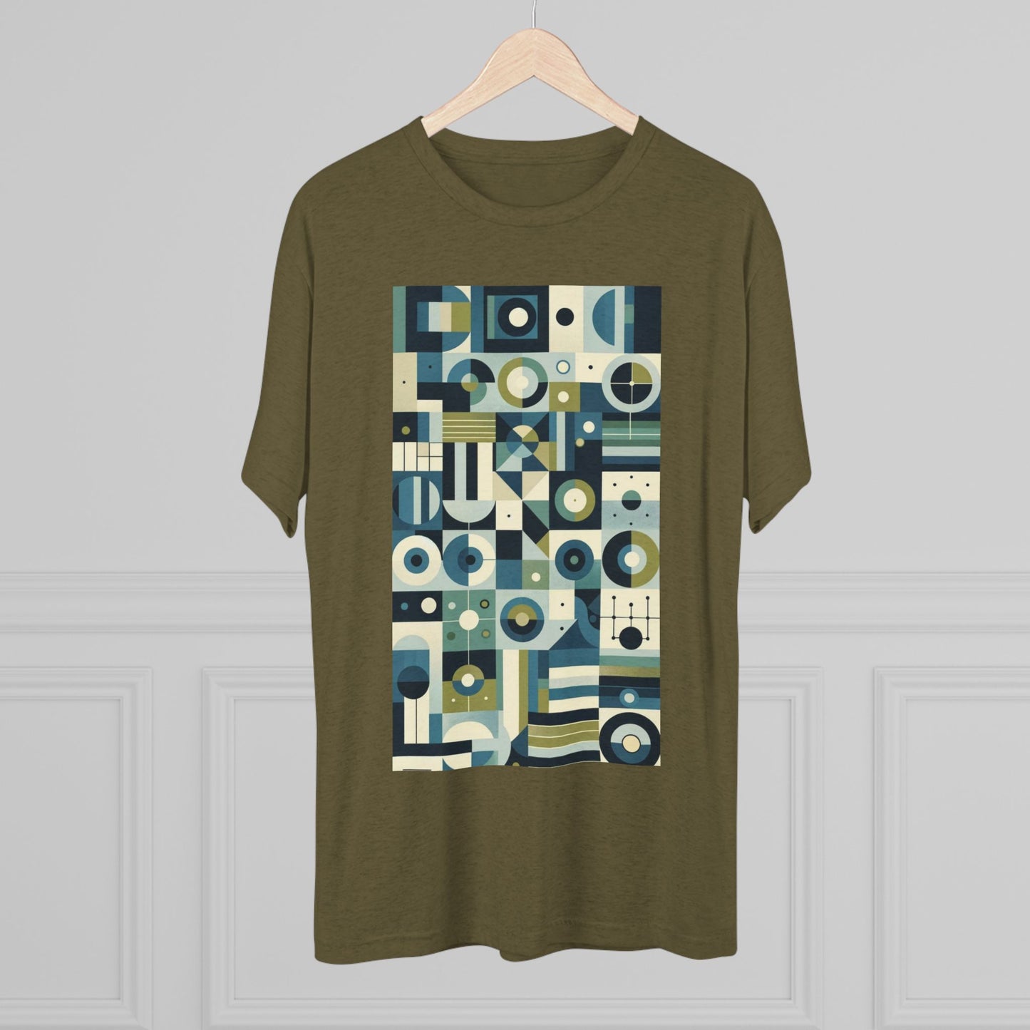 Adult Geometric Blue Print T-Shirt