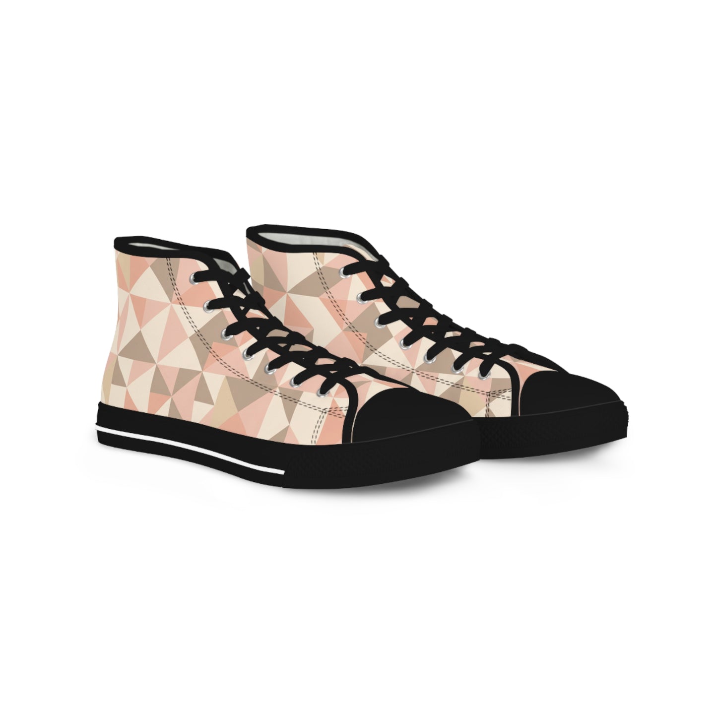 Men's Blush Mosaic High-Top Sneakers