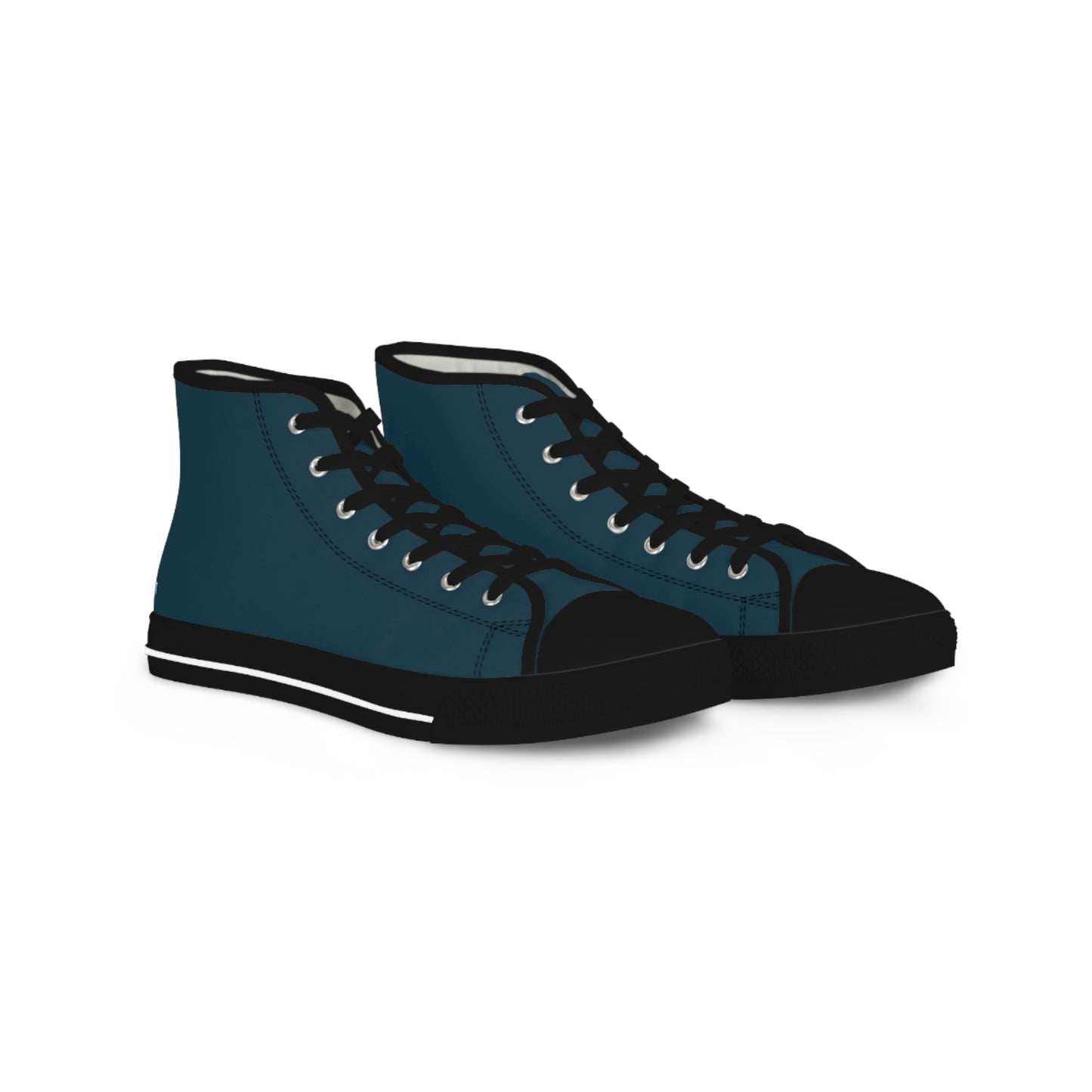 Men's Midnight Teal High-Top Sneakers