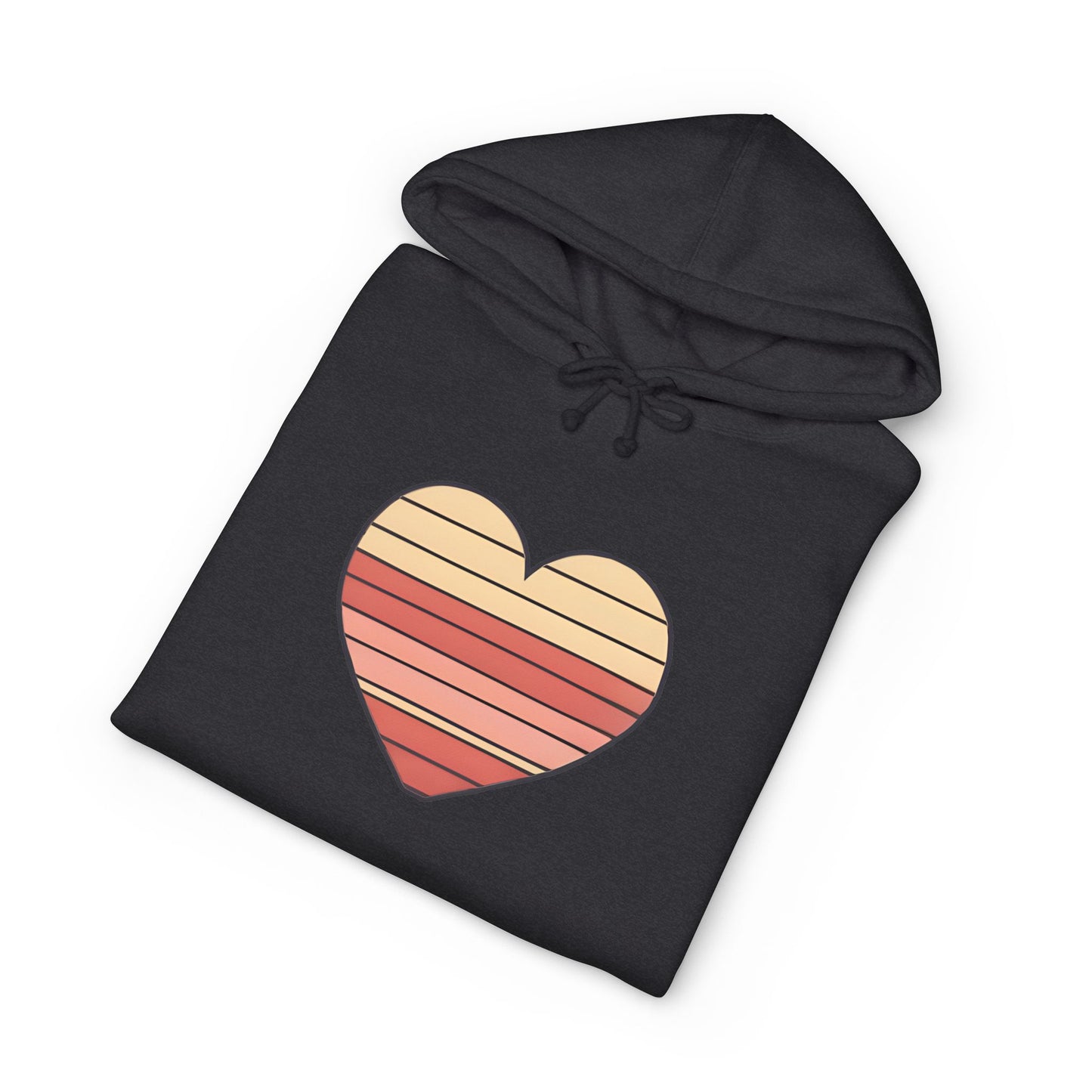 Adult Valentine's Day Retro Heart Hoodie