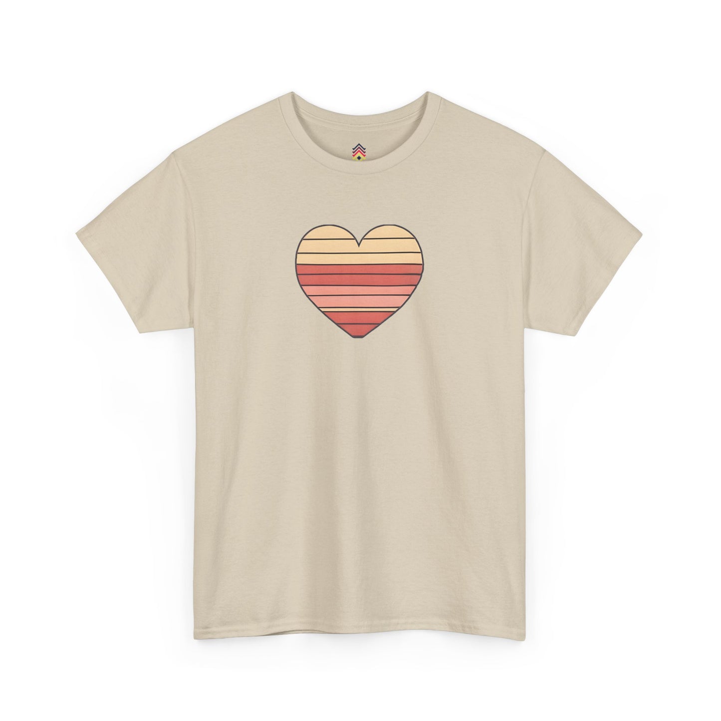 Adult Valentine's Day Retro Heart T-Shirt