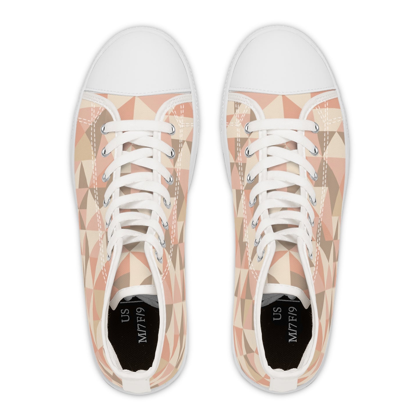 Women's Blush Mosaic High-Top Sneakers