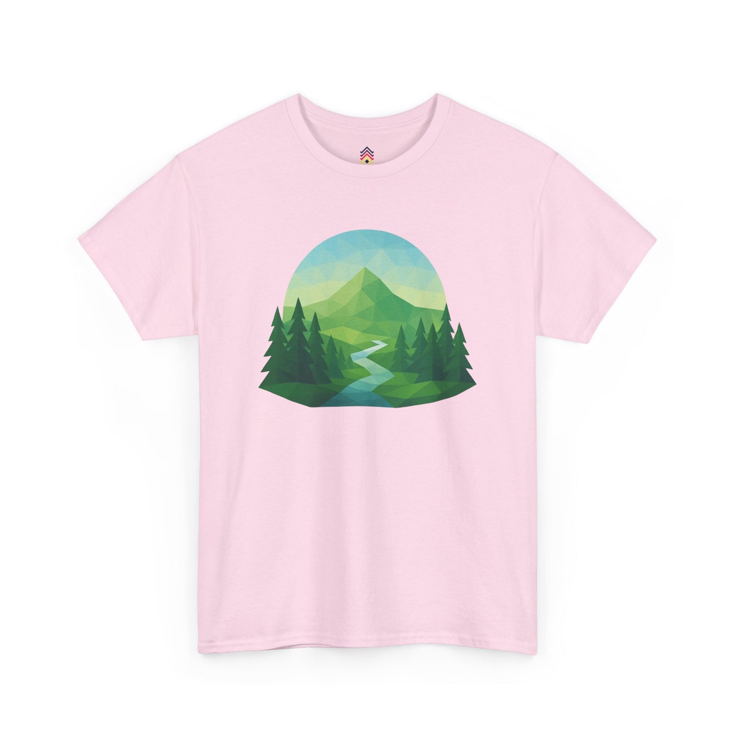 Adult Mountain Path Geometric T-shirt