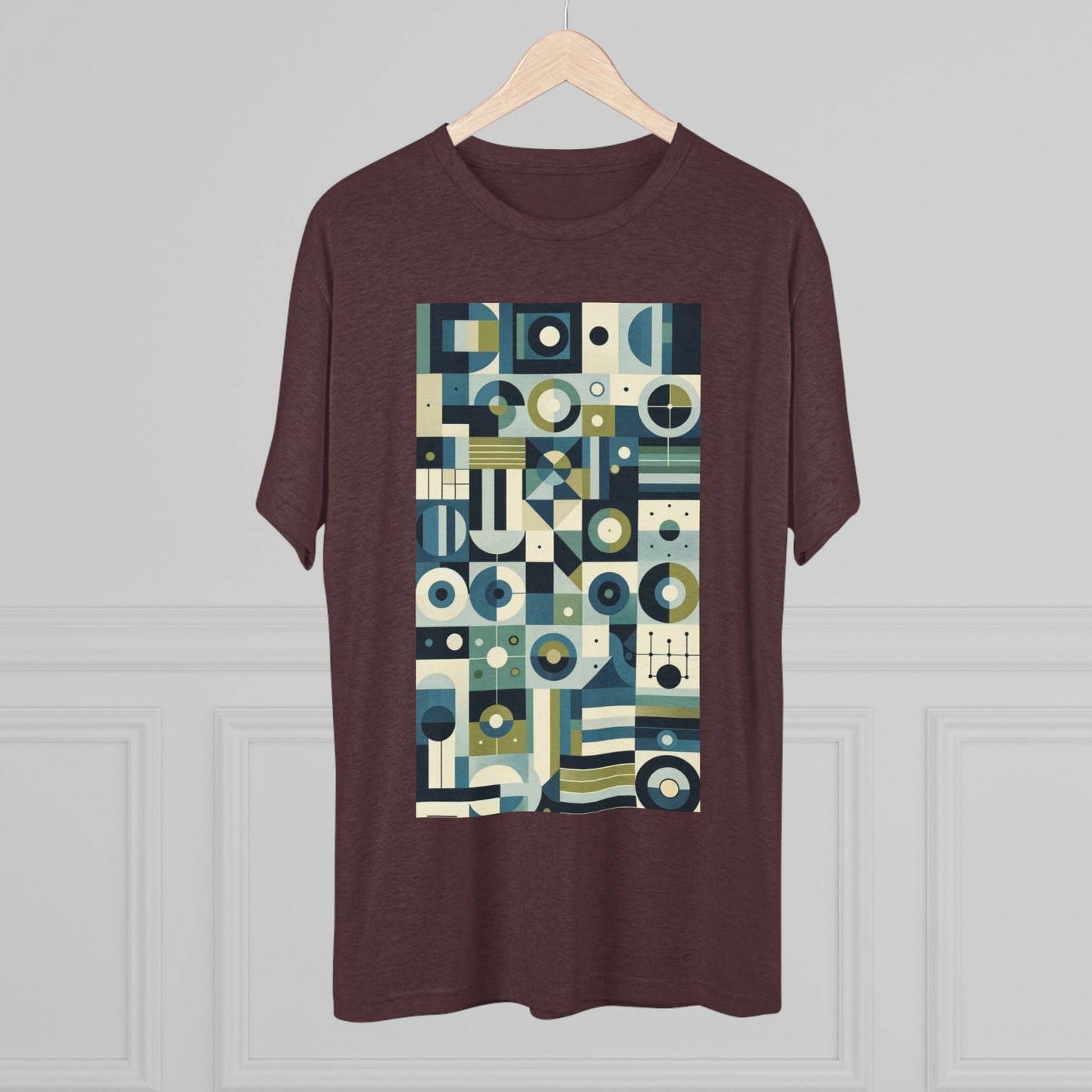 Adult Geometric Blue Print T-Shirt