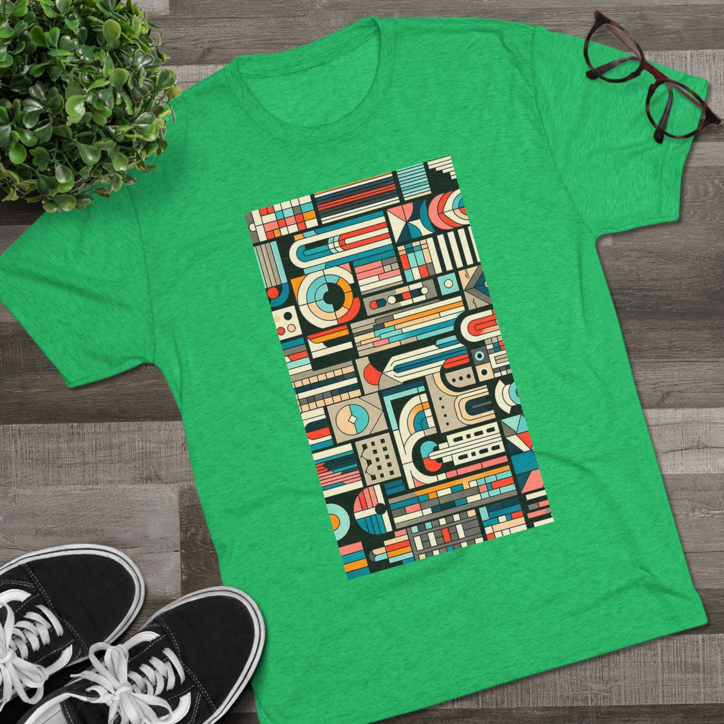 Adult Geometric Cityscape T-Shirt