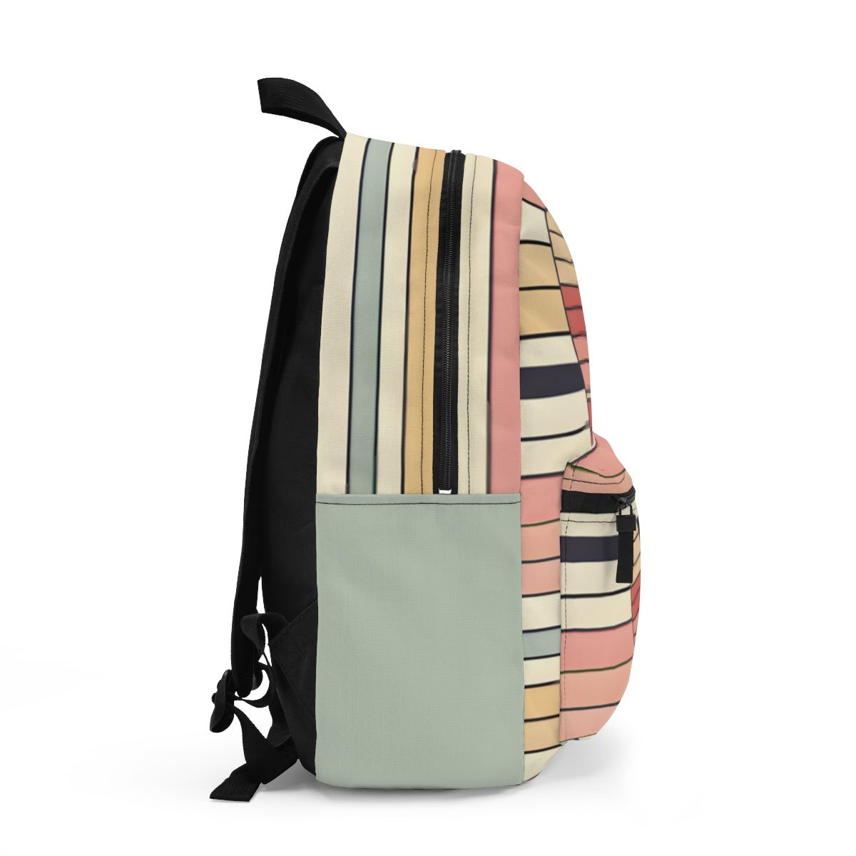 Valentine's Day Retro Heart Stripe Backpack