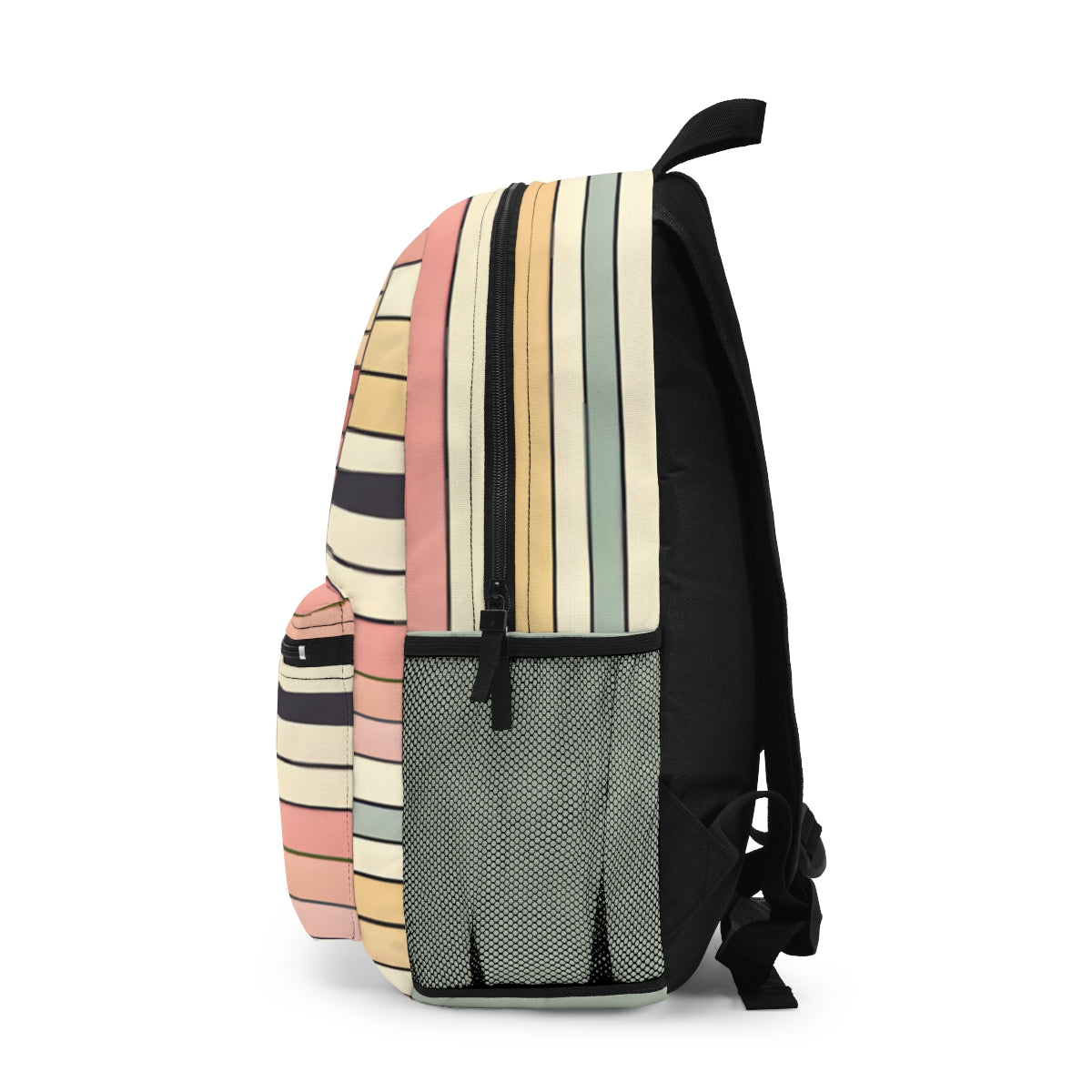 Valentine's Day Retro Heart Stripe Backpack