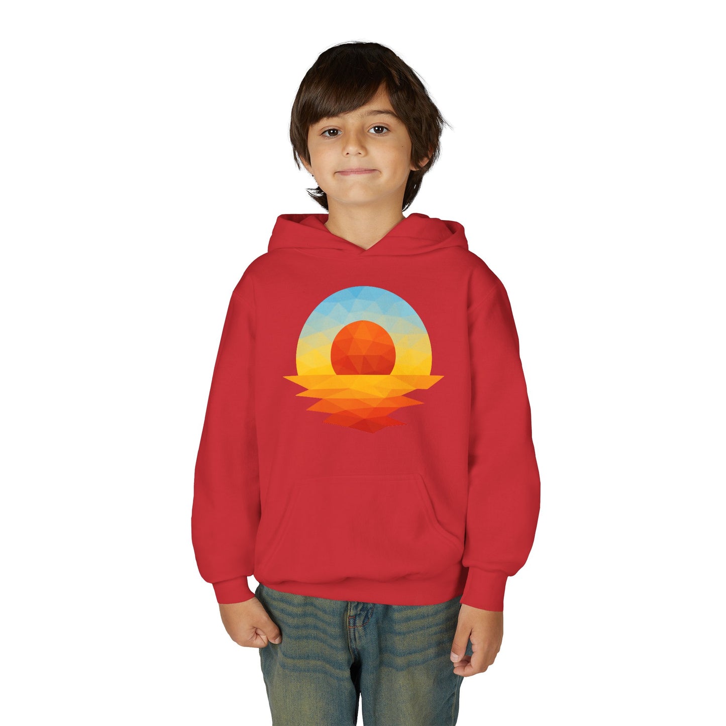 Kids Golden Hour Geometric Hoodie