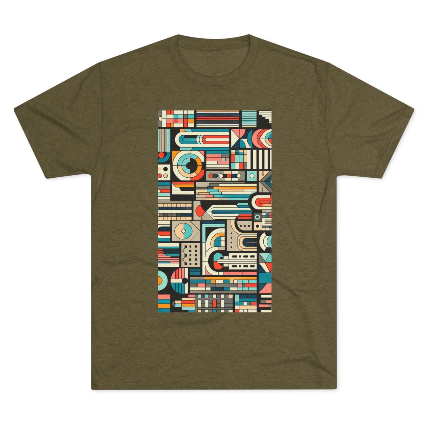 Adult Geometric Cityscape T-Shirt