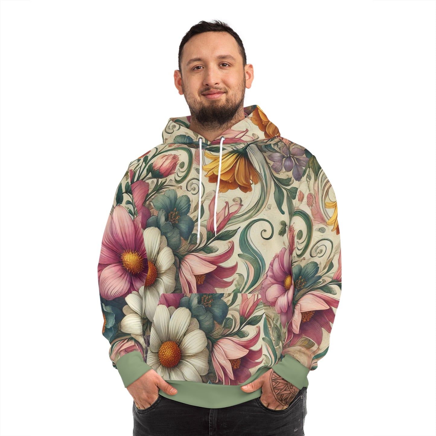 Adult Floral Vintage Hoodie