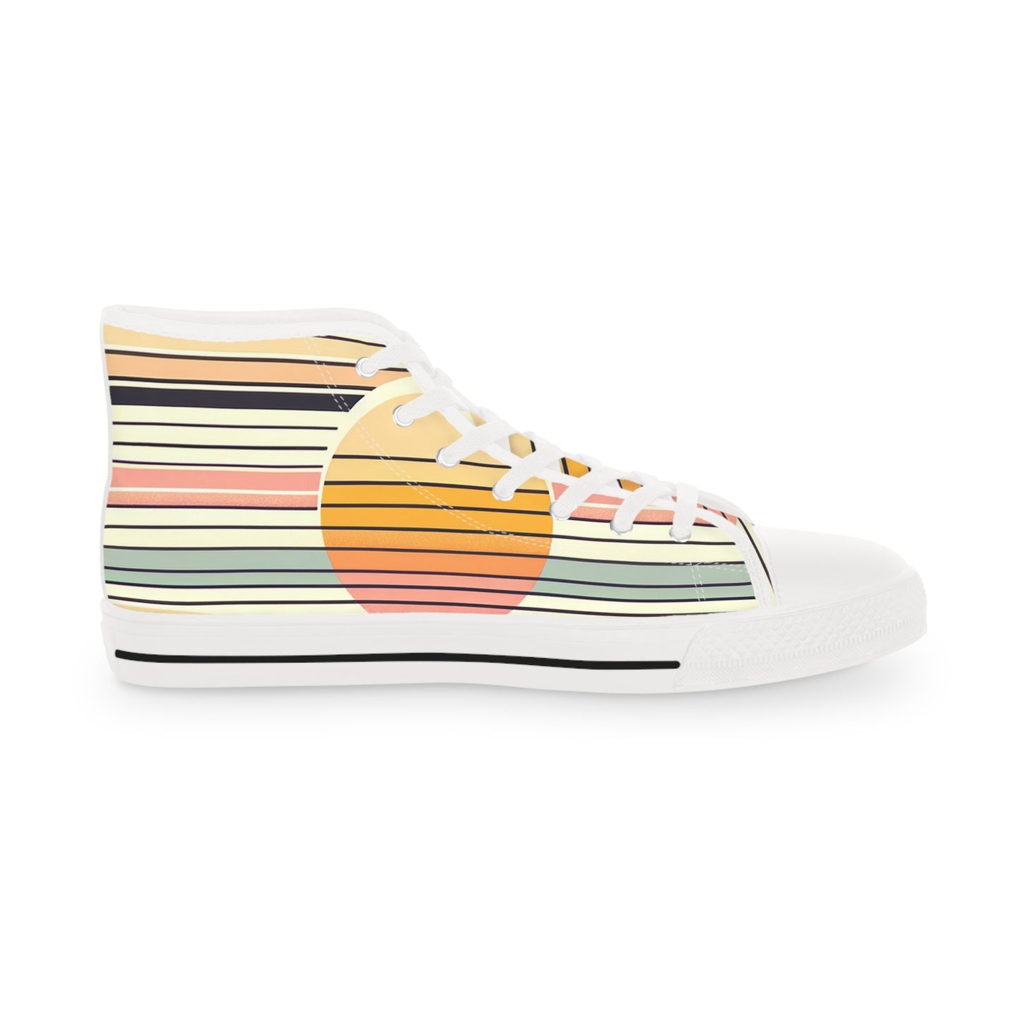 Men's Retro Sunset High Top Sneakers